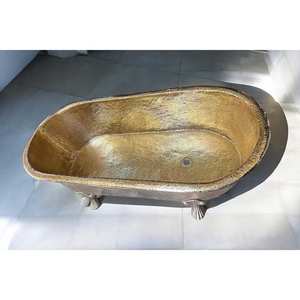 Bañera de cobre de alta demanda para fabricante de baño de India Bañera de cobre doble fabricada en India con bañera de cobre de alta calidad - Product Image 6