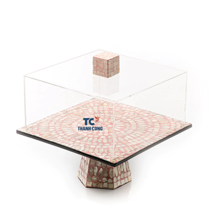 Made in Vietnam Mother of Pearl Inlay Chocolate <b>Stand</b> Handmade <b>Cake</b> <b>Stand</b> for Ramadan Eid Home Decor for Ramadan - Product Image 6