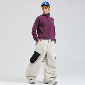 Vêtements de snowboard amples et imperméables coupe-vent pour hommes Pantalon coupe-vent thermique isolé de style baggy pour le snowboard et la randonnée - Product Image 3