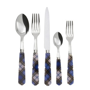 Couverts en acier inoxydable idéal cuisine table café maison couleur argent plaqué fini couverts poignée multicolore ensemble de 4 pièces - Product Image 5