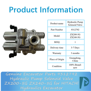 Pièces d'excavateur d'origine 9312792, électrovanne de pompe hydraulique ZX200-5G ZX240-5G pour excavateur hydraulique HITACHl - Product Image 3