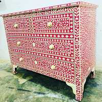 Tabouret ottoman multifonctionnel fait main en os incrusté, écologique, pour la maison, services de personnalisation moderne pour la décoration d'hôtel