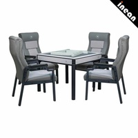 Mesa de Mahjong Automática Silenciosa de Grado Comercial, Estilo Americano, Marco de Madera, de Lujo, para Torneos, Familiar, para Adultos, Todo en Uno