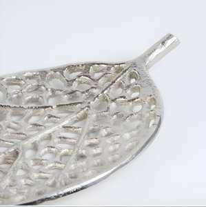 Plat de service élégant fait à la main plaqué argent personnalisé pour la maison hôtel restaurant dessus de table fruits secs dattes servir - Product Image 3