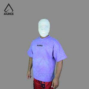 T-shirt Homme Personnalisé Brodé, Coupe Ample, Effet Délavé Vintage, 100% Coton Biologique, Écologique, Séchage Rapide, Manches Courtes - Product Image 4