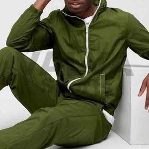 Conjunto de Chaqueta Acolchada Impermeable con Capucha y Pantalones Cortos de Poliéster/Algodón para Invierno, Estilo Urbano, Unisex, Cortavientos con Cierre, Tallas Grandes - Product Image 1