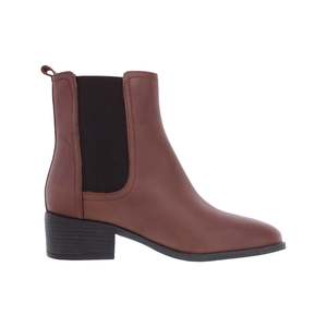 Kenneth Cole Stivali Chelsea da donna Comfort Stretch marroni con punta tonda e tacco largo, in pelle, taglia 9 M - Product Image 3