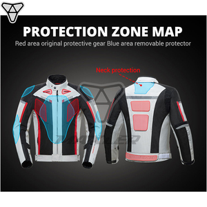 CE Approved Summer Mesh Motorcycle Jacket Breathable Lightweight Riding Gear with Waterproof Feature Arrmor Protection - Product Image 2