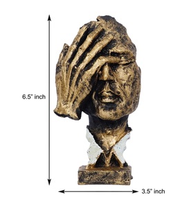 Bronze mâle Figurine intérieur décoratif Sculpture solide Figure en gros meilleure vente Table pièce maîtresse à la main Sculpture personnalisée - Product Image 3