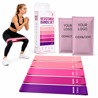 Accesorios de Fitness, Juego de Bandas de Resistencia, Bandas de Ejercicio de Látex, Bandas de Yoga y Pilates para Gimnasio, Entrenamiento de Glúteos, Fabricante con Logotipo Personalizado