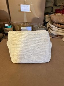 Sac à main tendance en crochet de raphia pour femme, fermeture ouverte, deux poignées, doublure en coton, sac de plage surdimensionné à la mode - Product Image 4