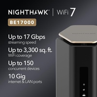 Meilleur routeur Wi-Fi 5 6 NETGEAR Nighthawk WiFi 7 sans fil haute fidélité, boîtier de conception BE17000, boîtier de protection, coque