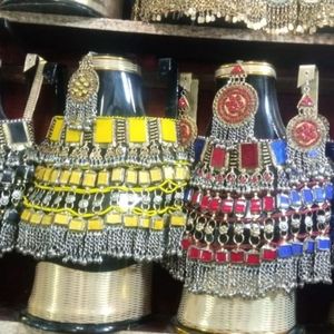 Parures de bijoux de fiançailles et de mariage turquoise tendance, faible MOQ, 100% alliage plaqué argent de haute qualité, colliers et boucles d'oreilles - Product Image 5