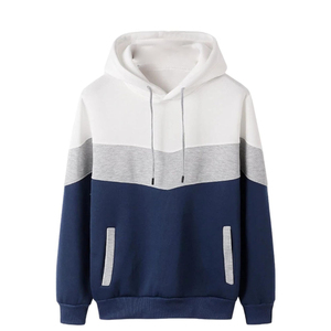เสื้อฮู้ดดี้ผ้าฟลีซคอตตอน 100% หนานุ่มสำหรับผู้ชาย ทรงเข้ารูป เสื้อกันหนาวลำลองสำหรับฤดูหนาว เสื้อสวมหัวแขนยาวมีฮู้ด - Product Image 1