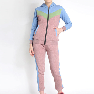 Nouvelle conception, logo personnalisé, survêtement de jogging en molleton pour femmes grande taille, 2 pièces, 100% coton, respirant, écologique, 2025 - Product Image 1