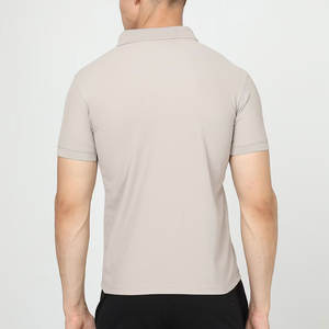 Camisas de Hombre de Punto Sólido, Transpirables, de Última Moda, MOQ Bajo, Tejido Suave de Poliéster/Algodón, Nuevo Diseño - Product Image 4