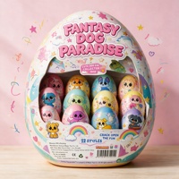 Figurines de chiots en PVC colorées et personnalisées, jouets en plastique ODM, miniatures de dessins animés, boîte mystère pour enfants, idéales pour la promotion et les cadeaux de fête