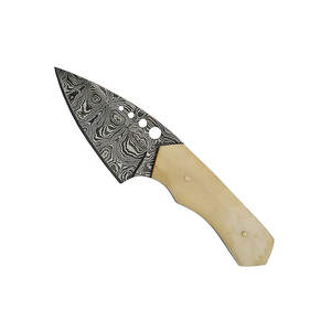 Couteau de skinner fait à la main en acier damas à lame forgée fixe chasse Camping taille personnalisée couteau de skinner fait à la main - Product Image 3
