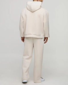 Ropa de calle de algodón 100% de alta calidad para hombre, chándales estampados, ropa informal de invierno, pantalones de chándal con capucha de Color sólido, venta al por mayor, 2 piezas - Product Image 2