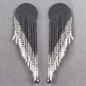 Diseñador de moda al por mayor hecho a mano ganchillo semilla cuenta moda multicolor pendientes joyería artificial para mujeres pendientes - Product Image 5