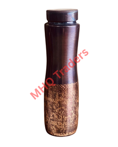 100% Pure Handmade <b>1L</b> Copper <b>Water</b> <b>Bottle</b> Diamond Yogic Leak-Proof with Custom Logo Direct Drinking Flowing Method - Product Image 5