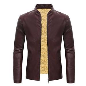 Chaqueta de motorista negra con cremallera de anilina de piel de oveja auténtica para hombre con forro negro acolchado y bolsillos interiores y exteriores - Product Image 4