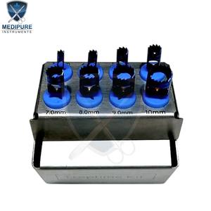 Kit de trephines dentaires de haute qualité, ensemble de fraises de trephine pour la coupe osseuse chirurgicale, instruments de chirurgie implantaire, instruments autoclavables - Product Image 4