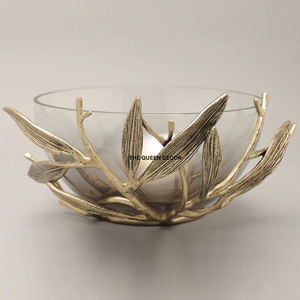 ชามตกแต่งทรงกลมทันสมัย ทำจากโลหะ ผิวสัมผัสแบบตอกลาย สีทองโบราณ ขายดี เหมาะสำหรับใส่ช็อคโกแลตและของหวาน - Product Image 2