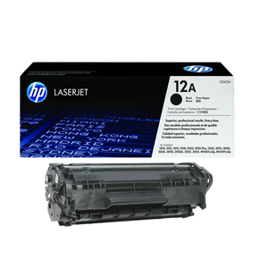 Cartucho de Tóner Negro Original HP para LaserJet 12A con Chip Q2612A para Impresoras HP - Product Image 1