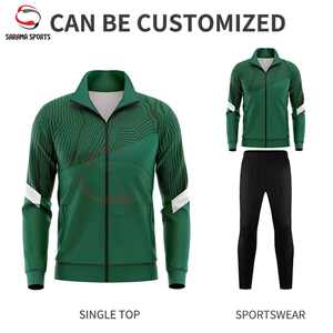 Ensemble de survêtement pour homme de haute qualité en coton et polyester mélangés, logo personnalisé imprimé, jogging à capuche, col, vente en gros, motifs unis - Product Image 1