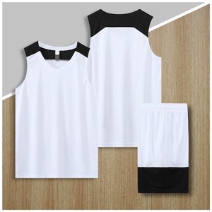 Conjunto de traje de entrenamiento deportivo de baloncesto americano con logotipo personalizado QZJC para adultos de talla grande transpirable 100% poliéster - Product Image 1