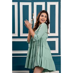 Vestido Mini Ajustado con Bordado Verde Pista para Mujer, Tallas XL y XXXL, Material de Punto Crepé con Spandex, Forro Sólido Tejido - Product Image 6