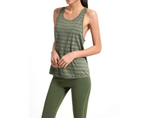 Camiseta sin mangas de mujer de alta calidad para entrenamiento con logotipo personalizado OEM Multicolor cómodo deporte Yoga gimnasio desgaste-venta al por mayor - Product Image 3