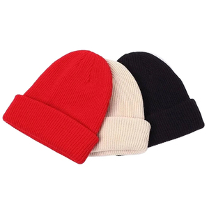Manufactures Casual <b>Winter</b> Hat Solid Color Acrylic Beanie Hat Casual <b>Winter</b> <b>Cap</b> 56-58CM Computer Knitted Beanies Hat For Adults - Product Image 6