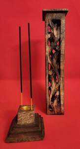 Luxueux Royal Noir Fini En Bois Mubkhar Titulaire Méditation Lent Ramadan Arabe Religieux Indien Encens Meilleur Brûleur - Product Image 5