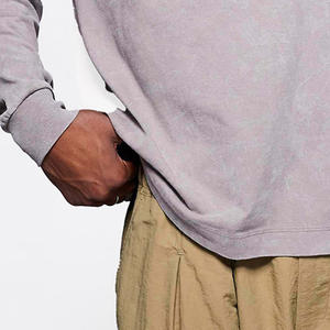 เสื้อยืดซักกรดแขนยาวของผู้ชายเสื้อยืดซักกรดแขนยาวออกแบบโลโก้ได้ตามต้องการ - Product Image 2