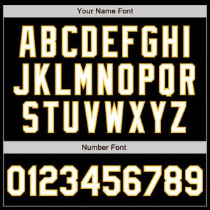 Custom negro oro-blanco bombardero Varsity Letterman cremallera chaqueta cortavientos Streetwear vintage hombres Varsity chaqueta - Product Image 3