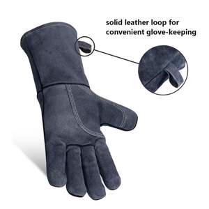Gants de soudage en polyéthylène robustes, double paume, résistants à la chaleur, pour la sécurité industrielle, 7 oz, 14 pouces - Product Image 2