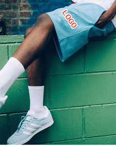 Pantalones cortos de malla personalizados transpirables informales para gimnasio, pantalones cortos de baloncesto de malla con estampado completo para hombre, pantalones cortos de malla de doble capa - Product Image 5