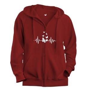 Vêtements pour femmes Sweatshirts à capuche personnalisés imprimés de papillons Sweatshirts à capuche surdimensionnés et lourds en éponge française Pullover 3d Puff Printing Hoodies - Product Image 6