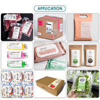 Machine d'impression et d'étiquetage automatique de codes-barres YM320P YIMUPACK pour boîtes en carton, emballages alimentaires, avec convoyeur