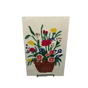 Azulejo de Arte Moderno de granja, ramo Floral para colgar en la pared para dormitorio, jardín, decoración de oficina al aire libre, versátil para boda y Navidad - Product Image 1