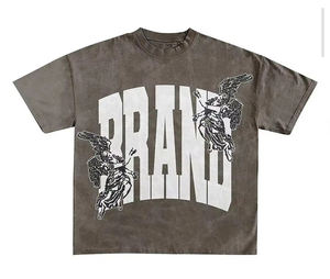 Streetwear Fabricant personnalisé graphique sérigraphié Ensemble 2 pièces t-shirt et short pour hommes Ensemble short d'été personnalisé délavé à l'acide - Product Image 2