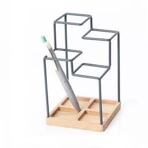 กล่องไม้ใส่ดินสอพร้อมที่ใส่ปากกาทำจากโลหะ - Product Image 3