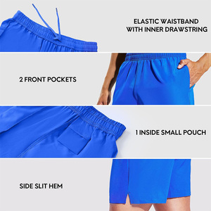 Short de jogging pour homme avec marque personnalisée, séchage rapide, ceinture élastique, idéal pour la course et l'entraînement, remises sur commande groupée - Product Image 3