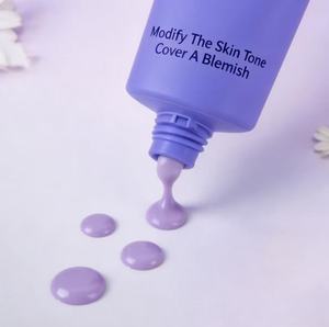 Prebase de Maquillaje Hidratante con Efecto Brillo Natural Morado Escarchado, que Contiene Niacinamida y Ácido Alfa-Betulínico - Product Image 4