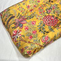 Tissu en polyester et coton tissé Dobby écologique imprimé à la main sur mesure pour vêtements féminins, sacs, textiles de maison, accessoires, tentes, chaussures