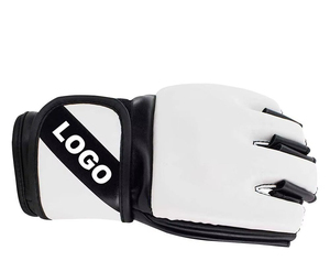 Gants de MMA de haute qualité avec sangle de poignet solide et ajustement sécurisé, équipement de MMA en matériau PU, fermeture à crochets et boucles, personnalisable - Product Image 6