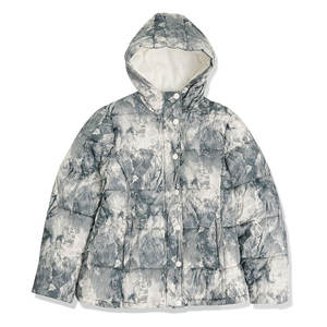 Chaqueta acolchada cálida de lujo para mujer Otoño Invierno tela de satén de piel de oveja acolchado caliente chaqueta Regular nuevo diseño técnicas impresas - Product Image 1