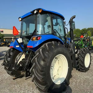 Tracteurs à roues agricoles de qualité d'occasion/d'occasion Neww H0llaand T4.90 110hp T4.90 avec cabine 4x4wd Machines agricoles à faible coût - Product Image 1